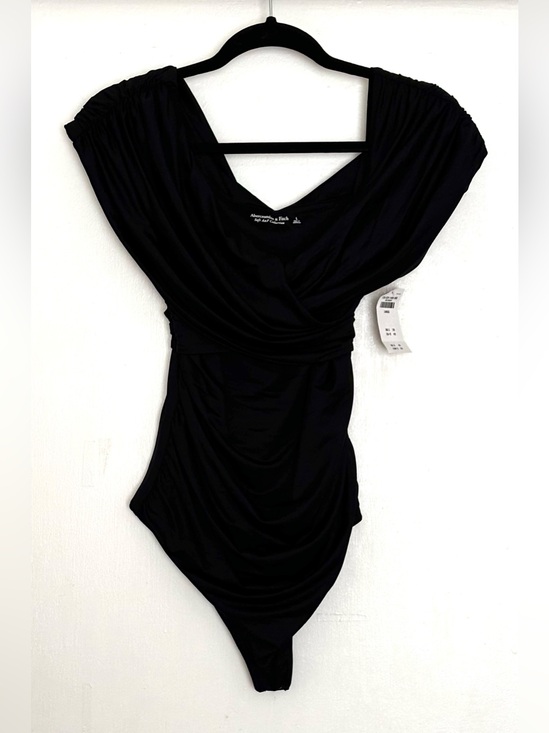 Abercrombie & Fitch Tops - Abercrombie & Fitch Soft A&F Collection Off-Shoulder Ruched Bodysuit Size L NWT